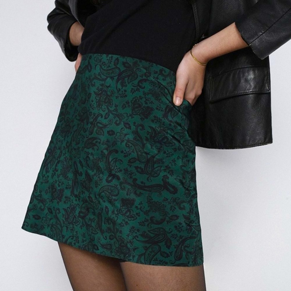 Réalisation Par green silk Mini Skirt
